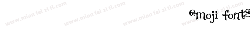 点击搜索“emoji fonts”字体转换
